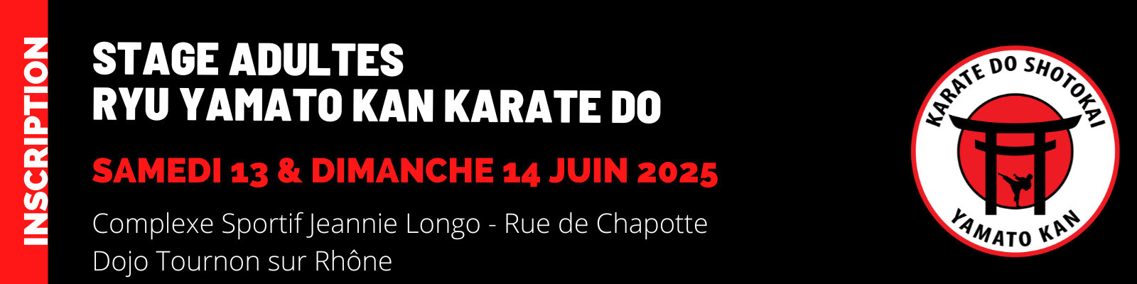 Stage Adultes 13 et 14 juin 2026